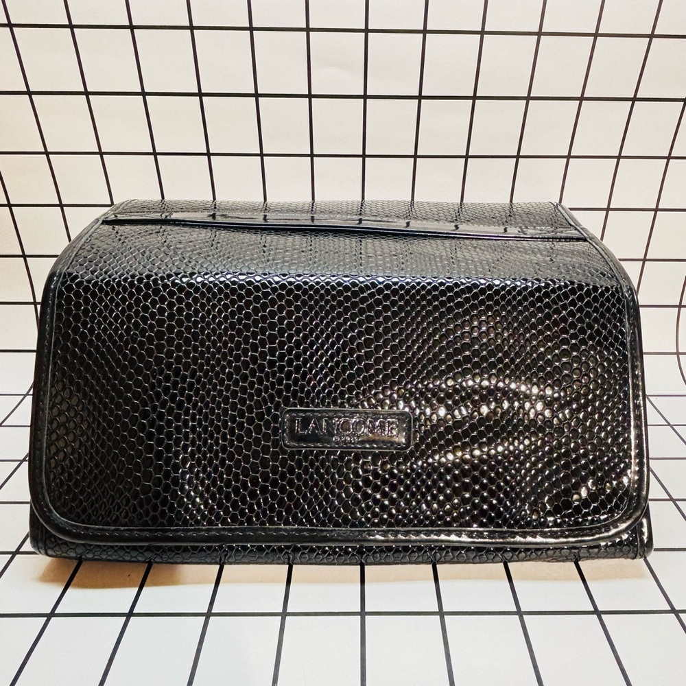 🆕 Lancôme Black Foldable Travel Cosmetic Bag